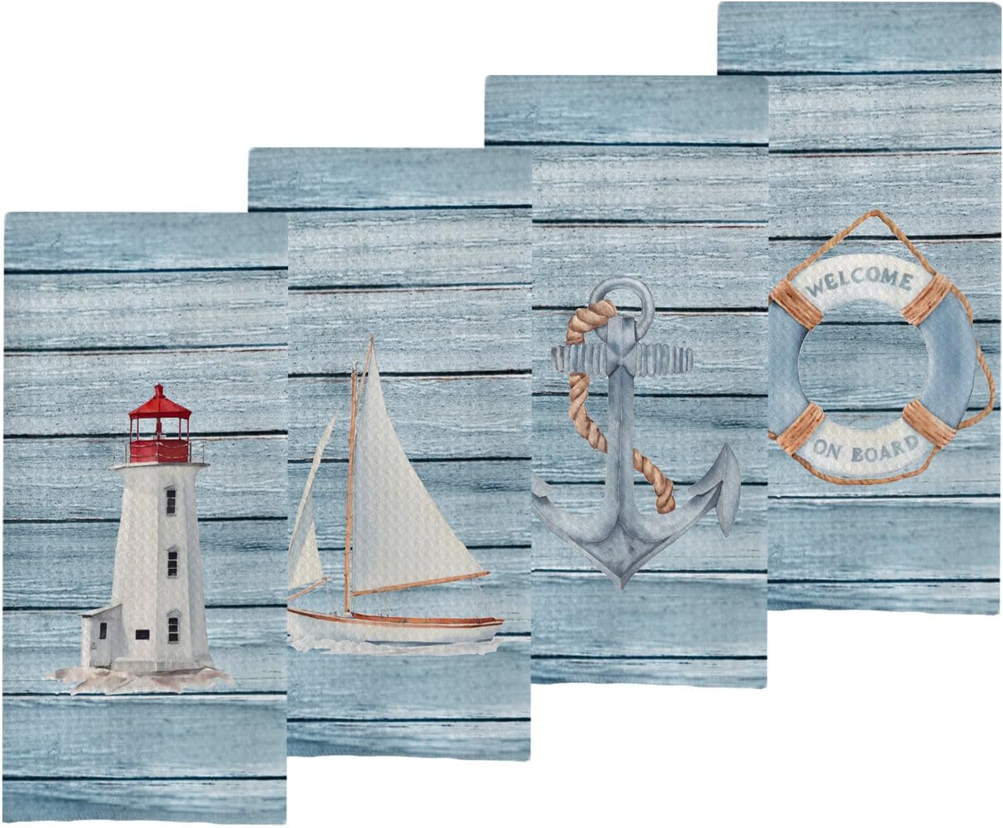 GCFET Nautical Hand Towels Set Nautical Hand Towels for