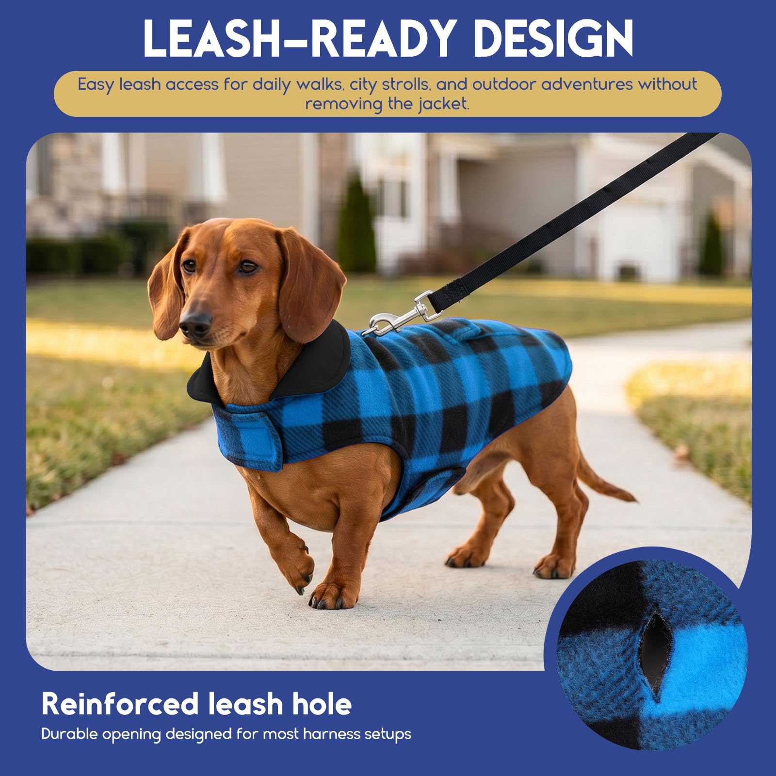 ASENKU Hundemantel Winter XL – Wasserdicht Hundejacke für Grosse Hunde | Warm gefüttert, Tasche, Klettverschluss, Doppelseitig. Winterjacken & Wintermäntel Ideal für Labrador, Golden Retriever