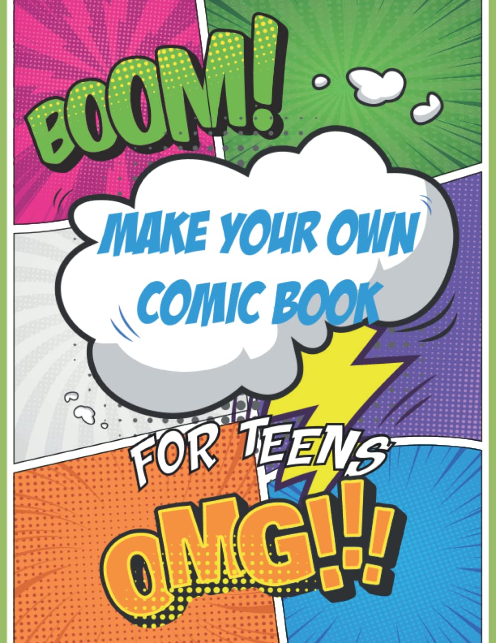 Make Your Own Comic Book For Teens: Sketching and Storyboarding | Blank Comic Journal for Boys, Girls, Kids | 8.5"x11", 100 Pages