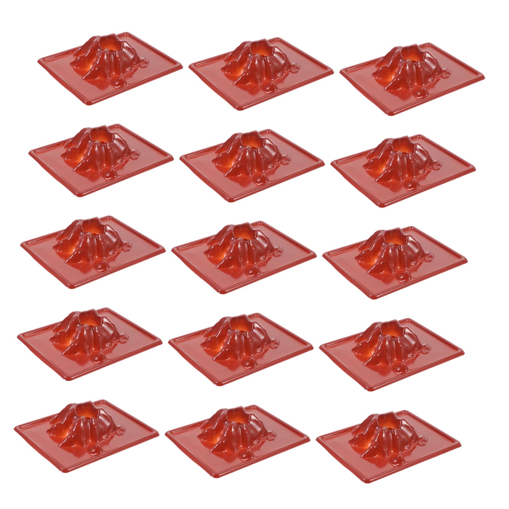 JOINPAYA 20pcs Volcano Experiment Kit Volcano Prop Volcano Eruptions Prop DIY Volcano Educational Volcano Model Volcano Model Prop Volcano Science Models Science Project Plastic Brown
