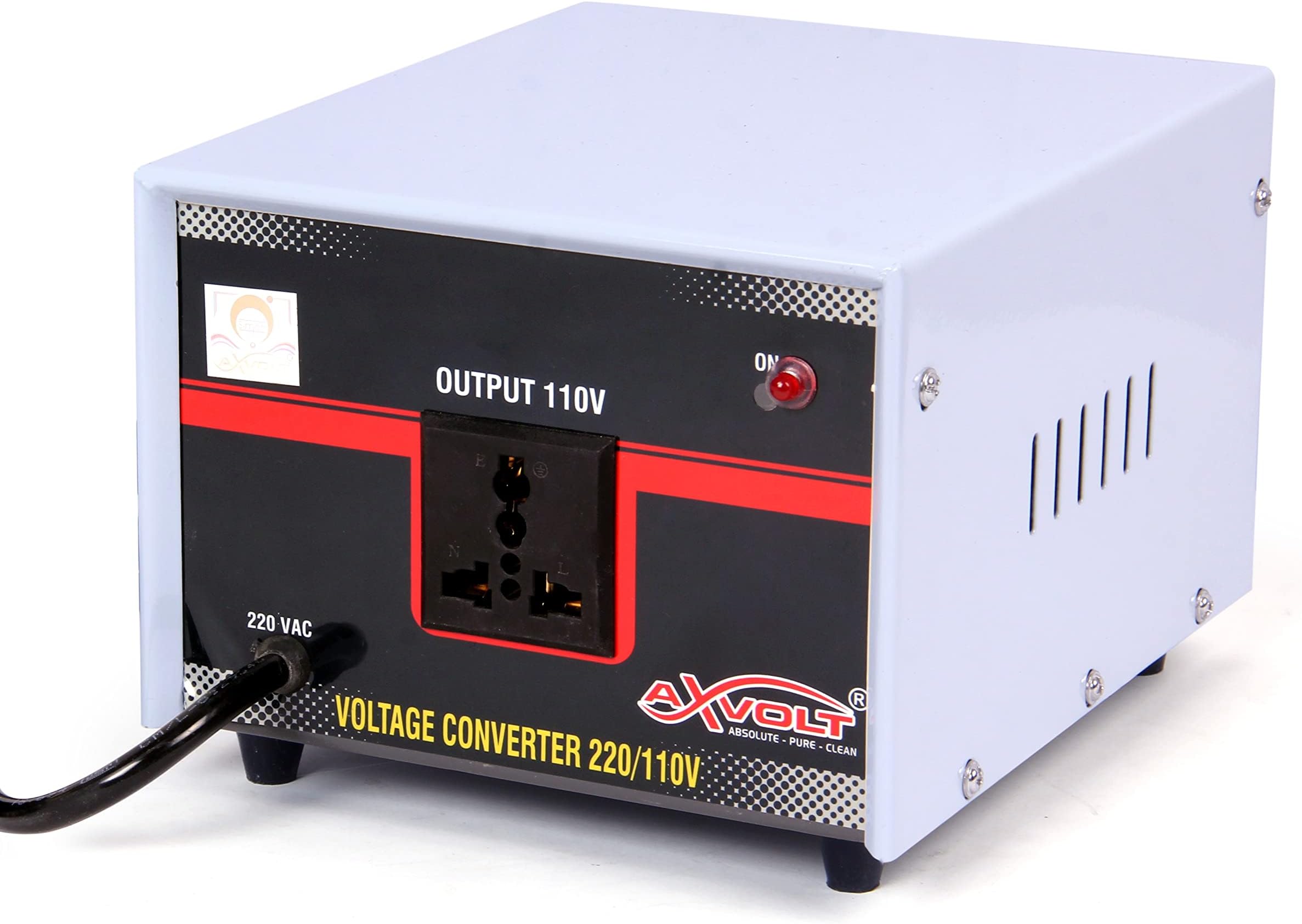 Crysta 1500 Watt Step Down Voltage Converter | 220V–240V to 110V–120V Heavy Duty Transformer | Use USA, Canada & Japan Appliances in India | Universal Socket | 2-Year Warranty