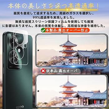 Amazon.co.jp: 対応 OPPO Reno11 A ガラスフィルム OPPO Reno 11