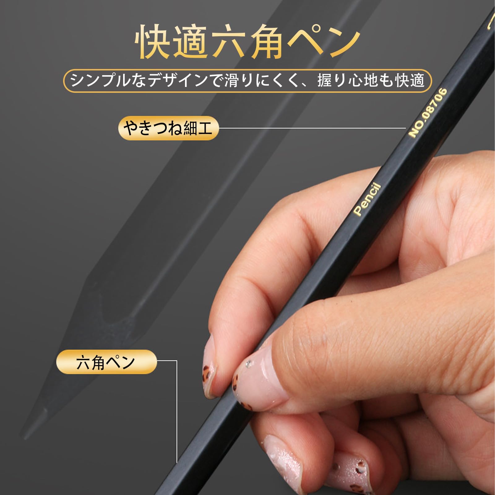 Amazon | LUYING 黒木鉛筆 色が濃い 2B かきかた 字がはっきりしている 