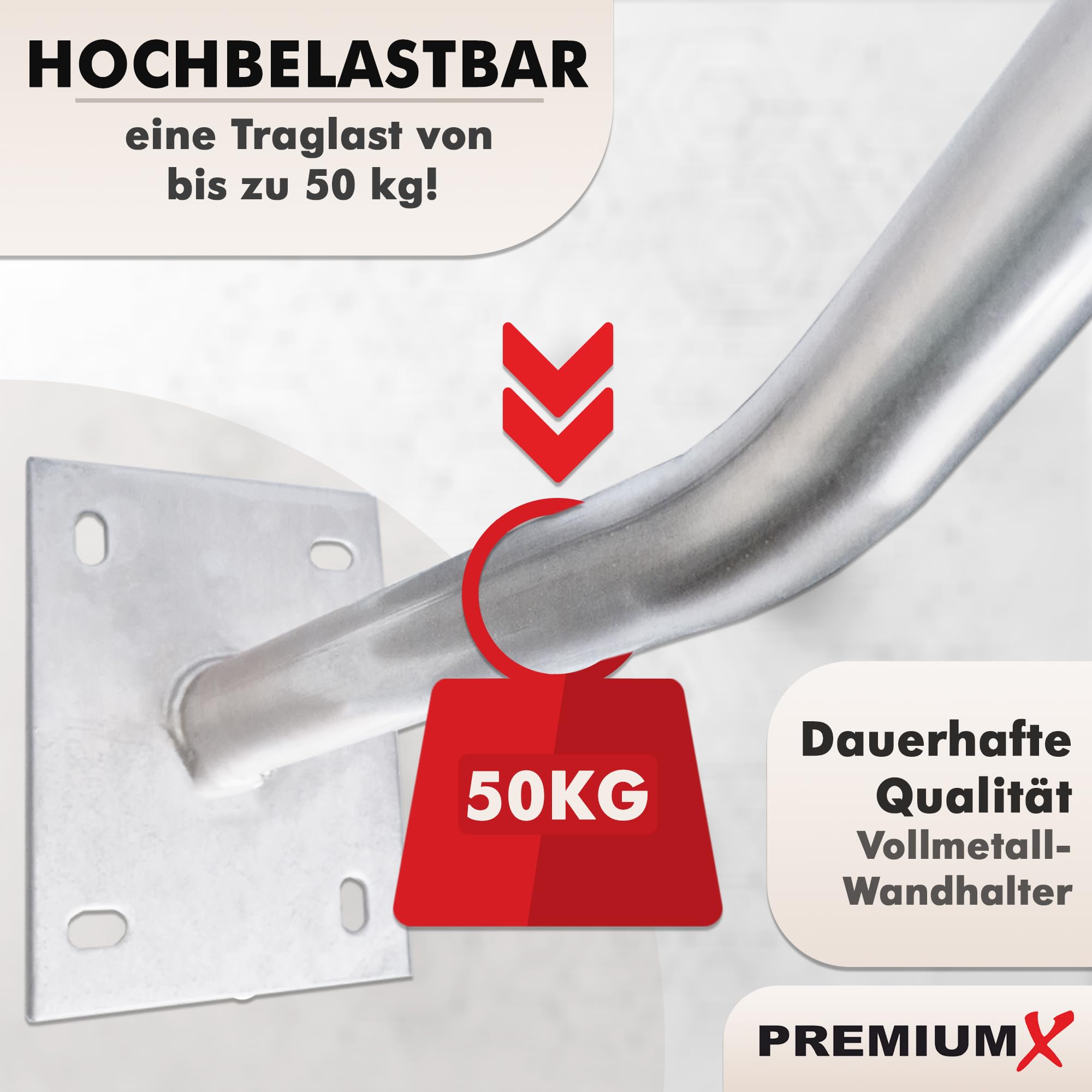 Premium X 4x Autoreifen Wandhalter 35cm | Reifenhalter für Auto Felgen, Inkl. Montage Schraubensatz