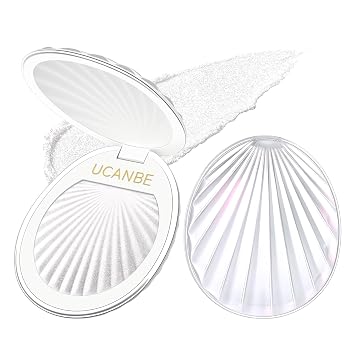 UCANBE Gel-to-Powder Highlighter, Diamond Glow for Face 01 Luminous Shell