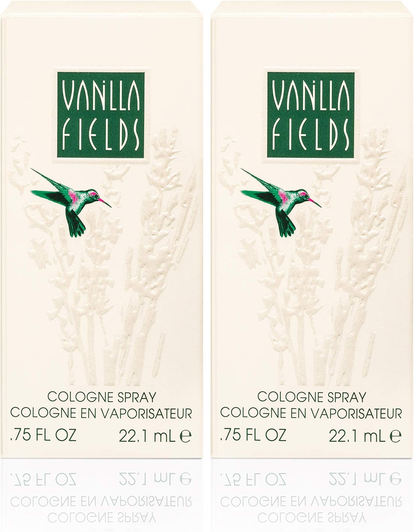 Vanilla Fields Cologne Spray, Vegan Formula, Perfume, Enticing Flower Notes, 0.75oz (Pack of 2)