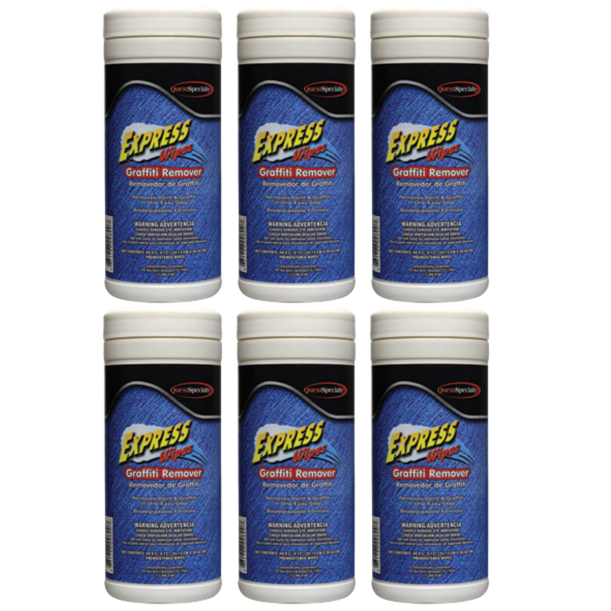 Quest 6430 EXPRESS Wipes Graffiti Remover Case of 6
