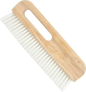 Nichiyo Concrete Brush with Comfort Wood Handle, Wallpaper Brush TrowelWT402C | 2 Inch Bristles, 12inch hardwood handle, Wallpaper Brush Texturing Trowel, Tile Grout Scrubbing Wallpaper Smoothing Brush