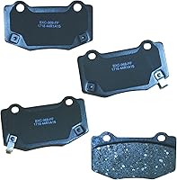 Vista 249 de Pastillas de freno traseras cerámicas Bendix Premium SBC1337 para Cadillac CTS 2014-2008, SRX 2016-2010, Chevrolet Camaro 2015-2010, Saab 9-4X 2011