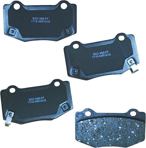 Miniatura 252 de Bendix Pastillas de freno traseras de cerámica Premium SBC1100 para Nissan Frontier 2024-2005, Xterra 2015-2005, Suzuki Equator 2012-2009