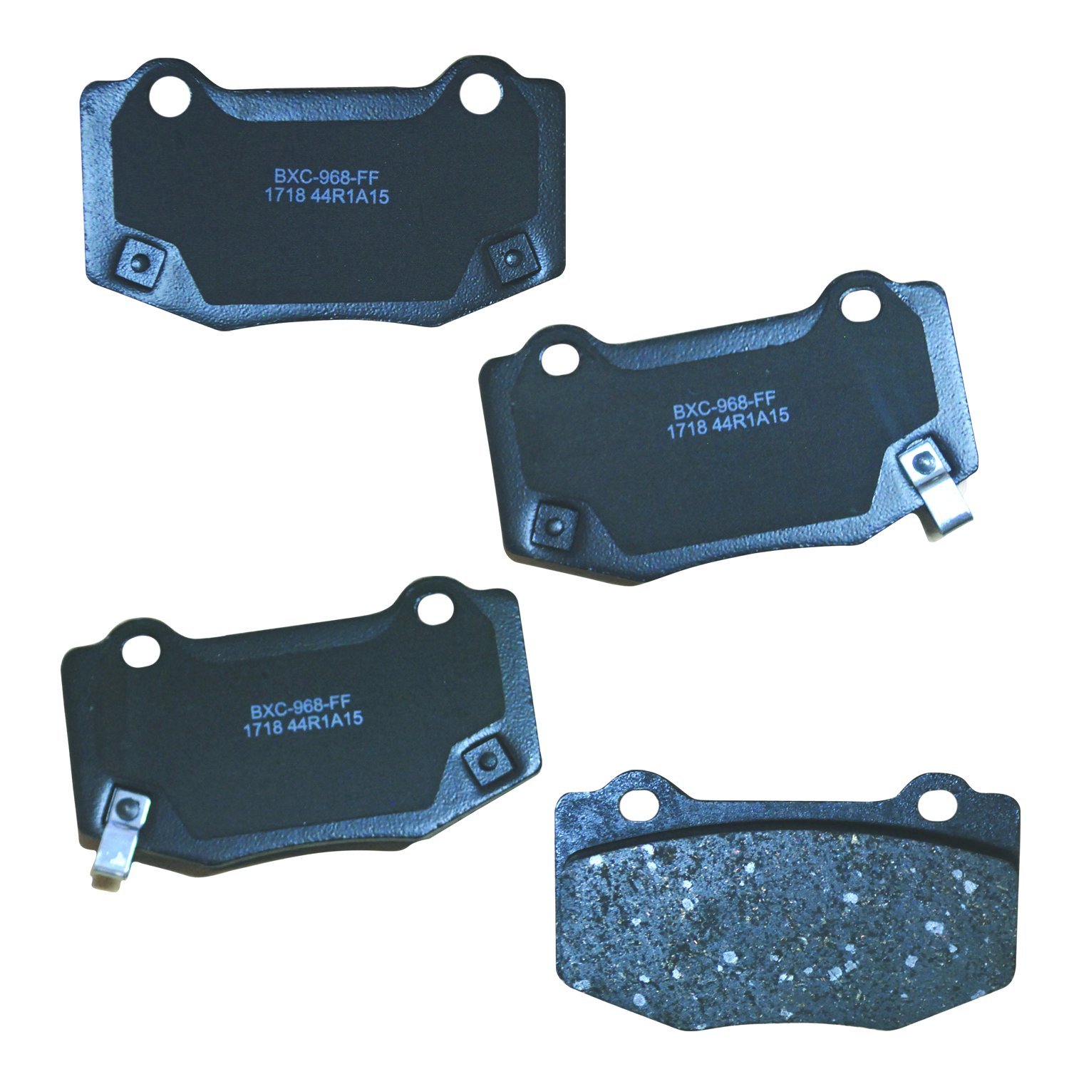 Bendix Premium SBC1718 Ceramic Rear Brake Pads for Cadillac ATS 2019-2018, Chevrolet Camaro 2021-2016, Corvette 2019-2014
