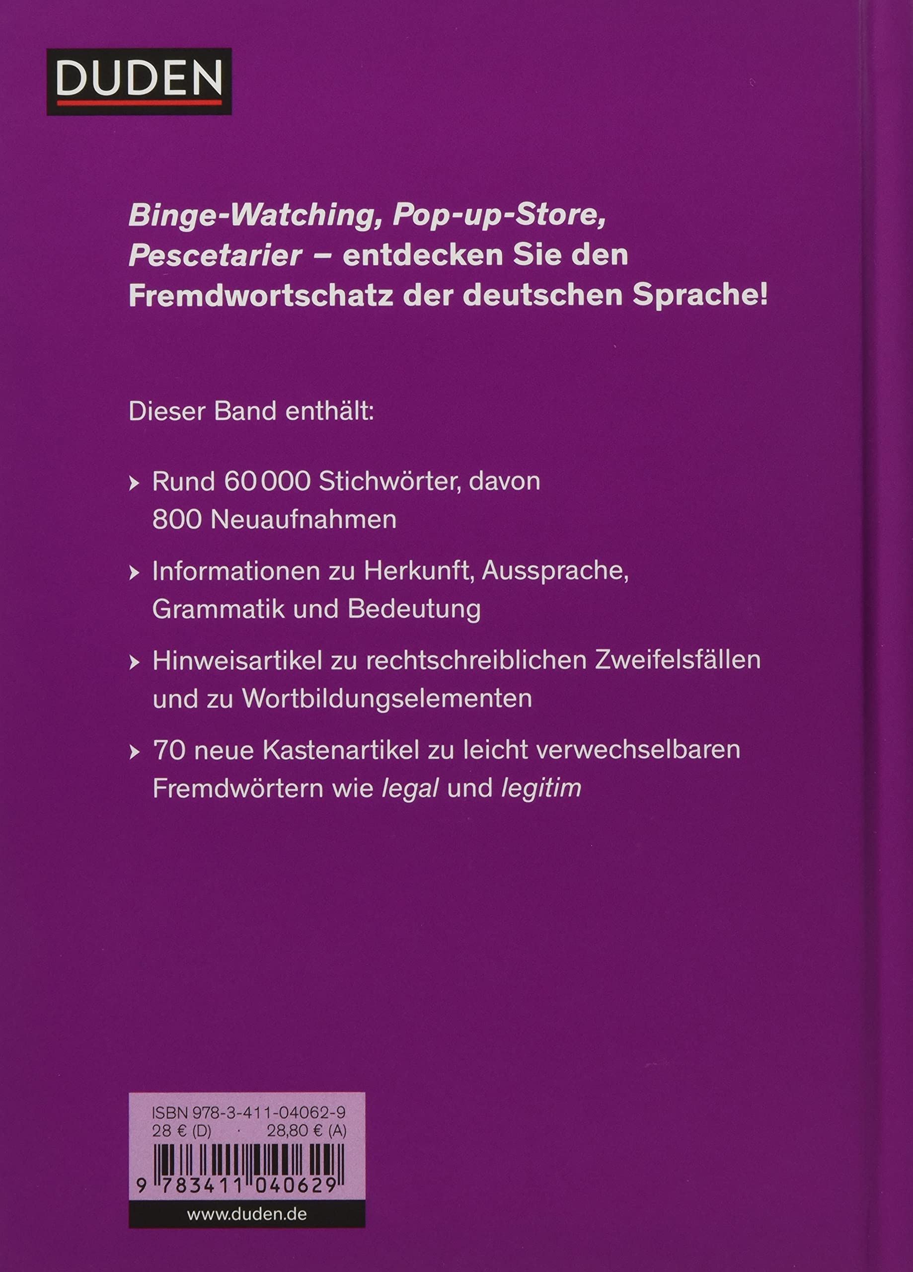 Der Duden in 12 Banden: 5 - Das Fremdworterbuch