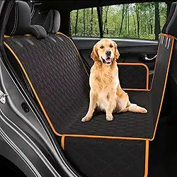 Capa Pet Protetora Assento Banco Traseiro Carro Antiderrapante - Duke & Dixie (Laranja)