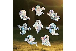 Little Ghosts Window Clings: Spooky Halloween Suncatchers for Bird Strike Prevention