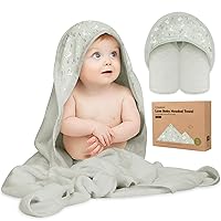 Vista 35 de KeaBabies Toalla de bebé con capucha para recién nacido - Viscosa derivada de bambú, toallas de baño grandes para bebé con capucha para niños