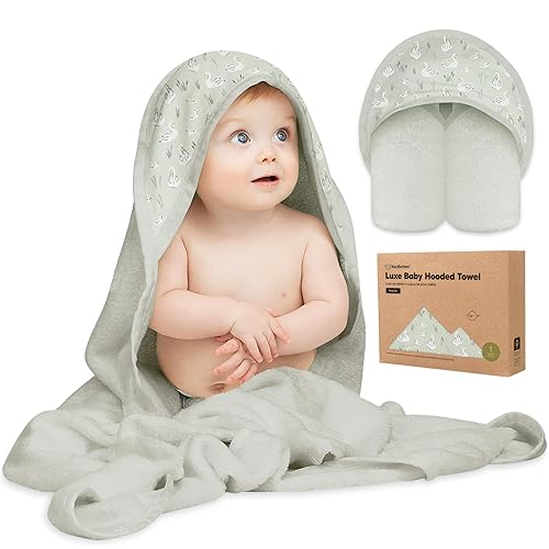 Miniatura 34 de KeaBabies Toalla de bebé con capucha para recién nacido, viscosa derivada de bambú, toallas de baño grandes con capucha para niños, niñas, niños