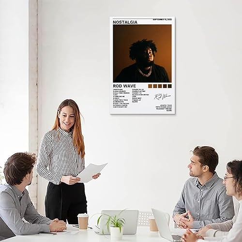 Miniatura 5 de JINUS Póster con diseño de ondas de barra, cubierta de nostalgia, pintura decorativa, lienzo, pósteres de pared e impresión artística moderna para