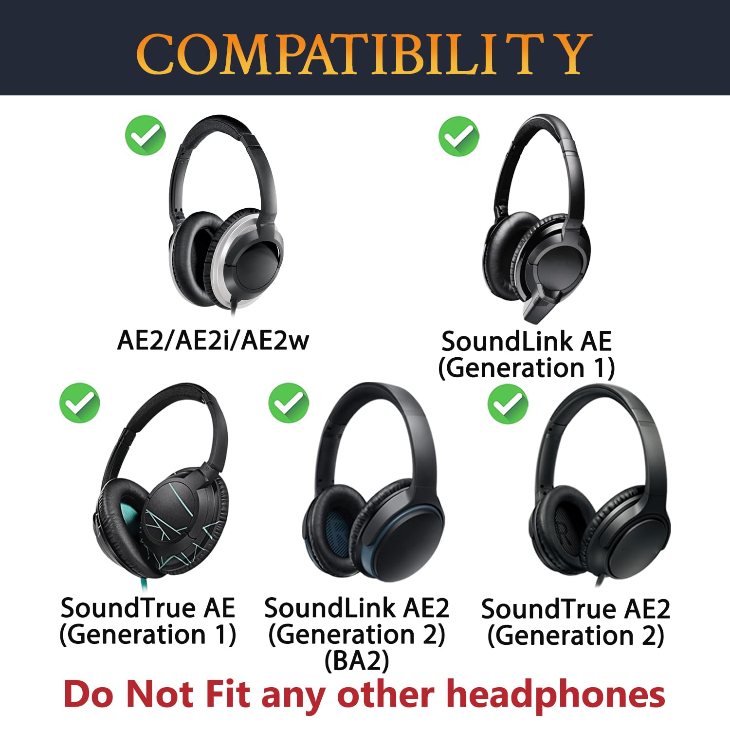 SOULWIT Opaska na głowę do Bose AE2/AE2i/AE2w/SoundLink Around-Ear I, II/SoundTrue Around-Ear I, II słuchawek, część zamienna naprawy paska na głowę