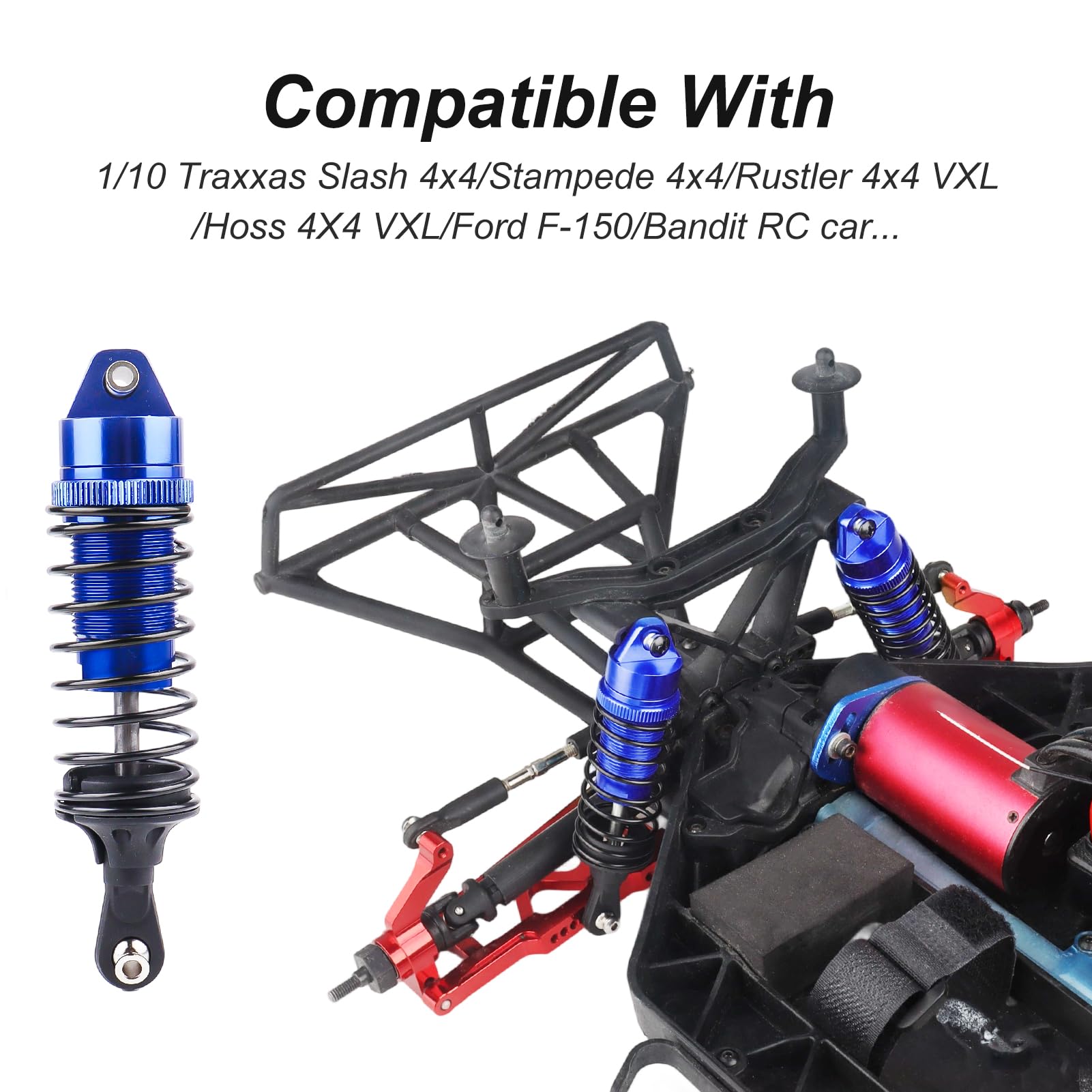 Amazon.com: HobbyPark RC Shocks for 1/10 Traxxas Slash 4x4 Hoss