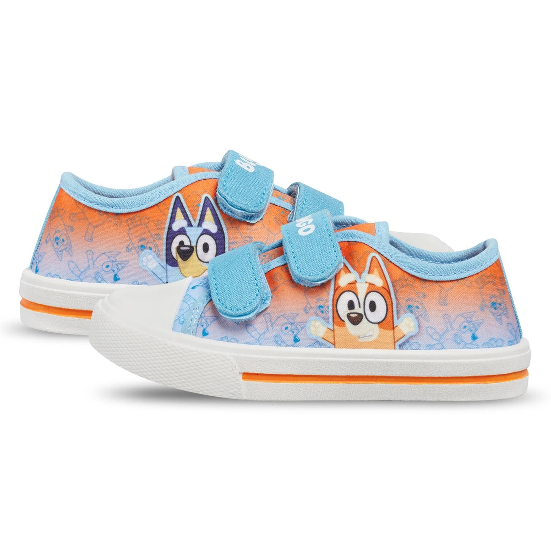 Tenis de lona Bluey Bingo para niños y niñas, con licencia oficial, duraderos, elegantes, cómodos, para uso diario, ligeros, festivales, fiestas, antideslizantes, para caminar