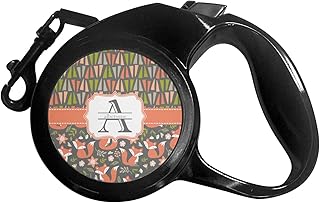Fox Trail Floral Retractable Dog Leash - Small (Personalized)