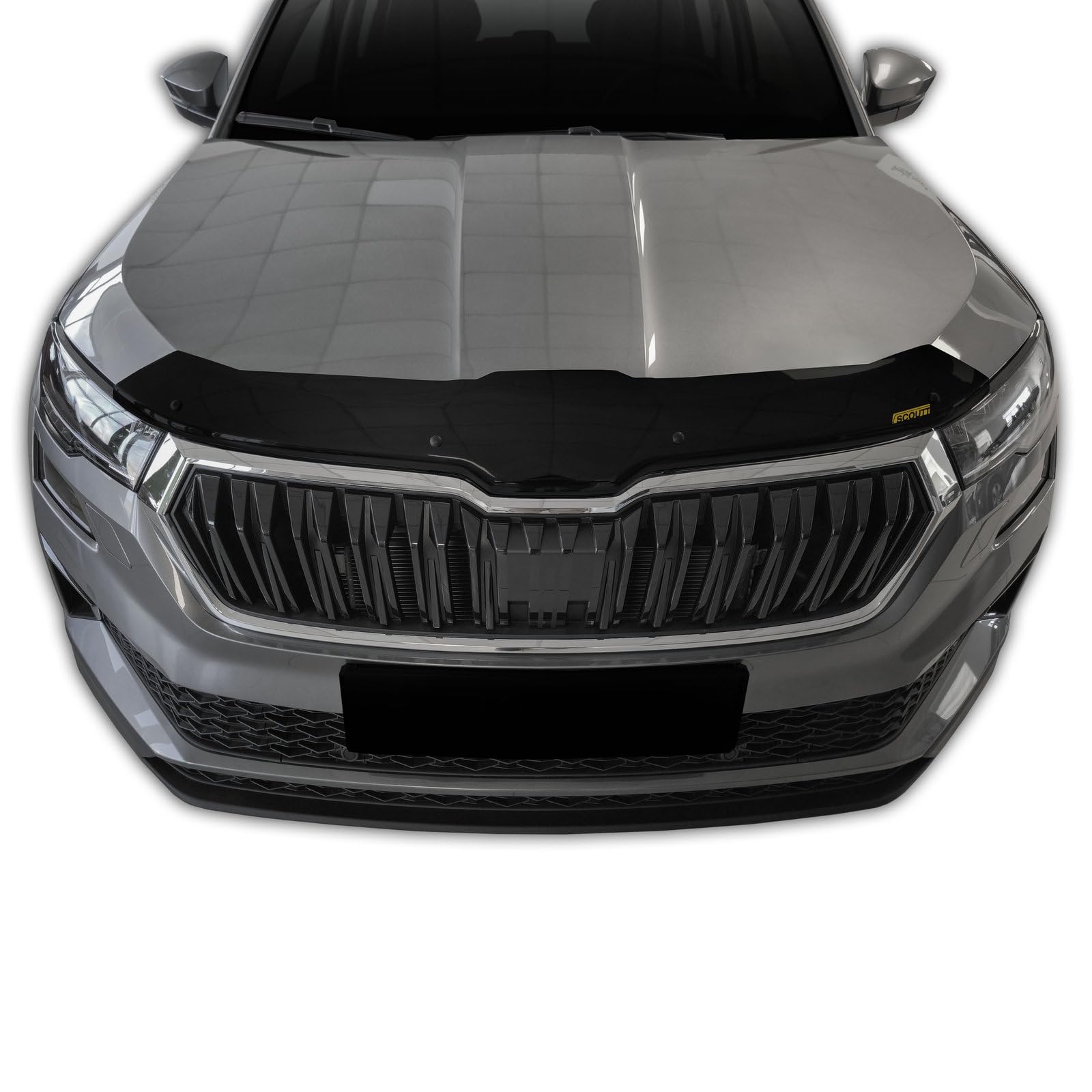 SCOUTT Bra de Capot Déflecteur de Protection pour Skoda Karoq Depuis 2021 Facelift, Aérodynamique, Assemblage Facile, Aucun Perçage Requis