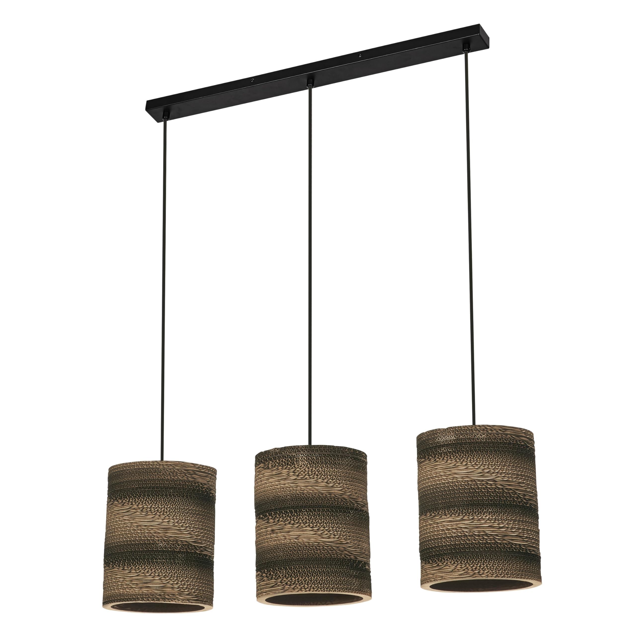 Osram Decor Cardboard Cylinder Pendant Ceiling Light 3Xe27 Brown Max 3X15W Led from B&Q