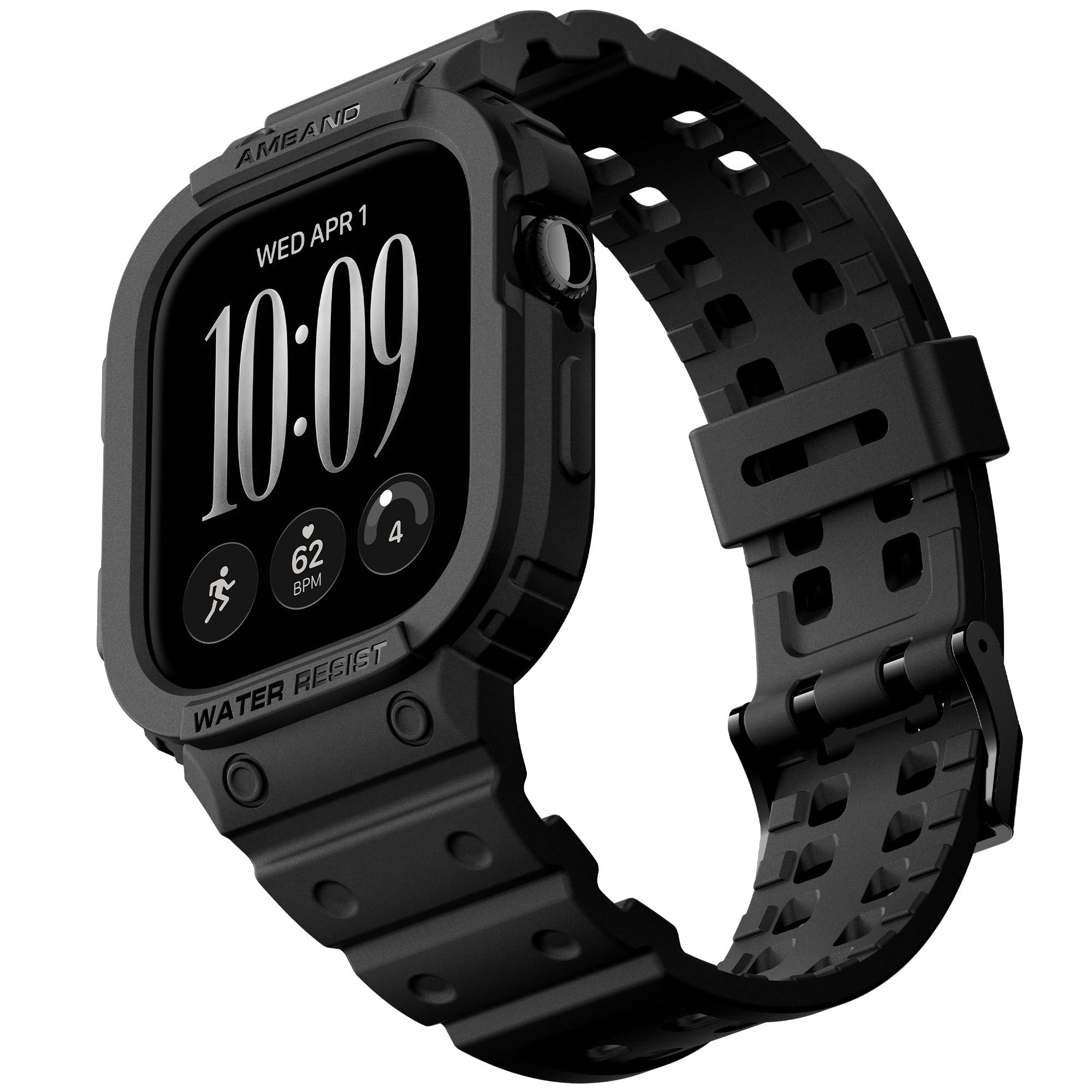 amBand rugged case band Compatible with Apple Watch Series 12 46mm for Men