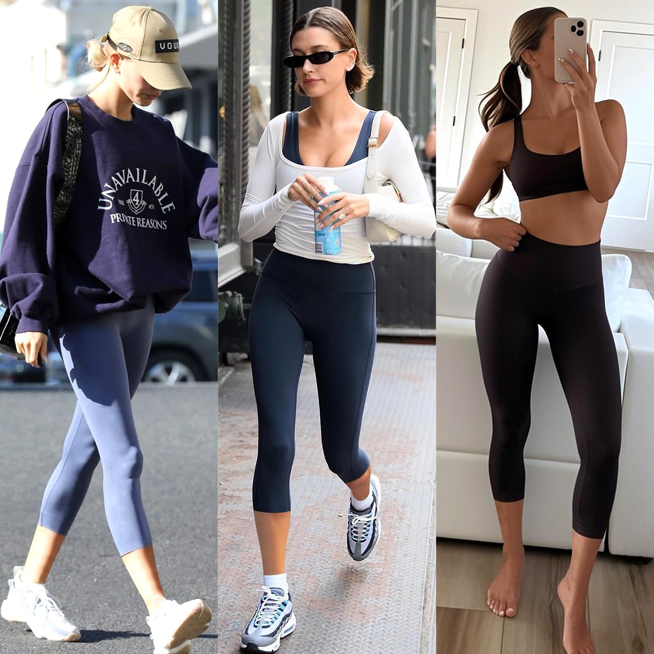 4 Pack Leggings for Women Butt Lift High Waisted Tummy Control No See-Through Yoga Pants Workout Running Leggings