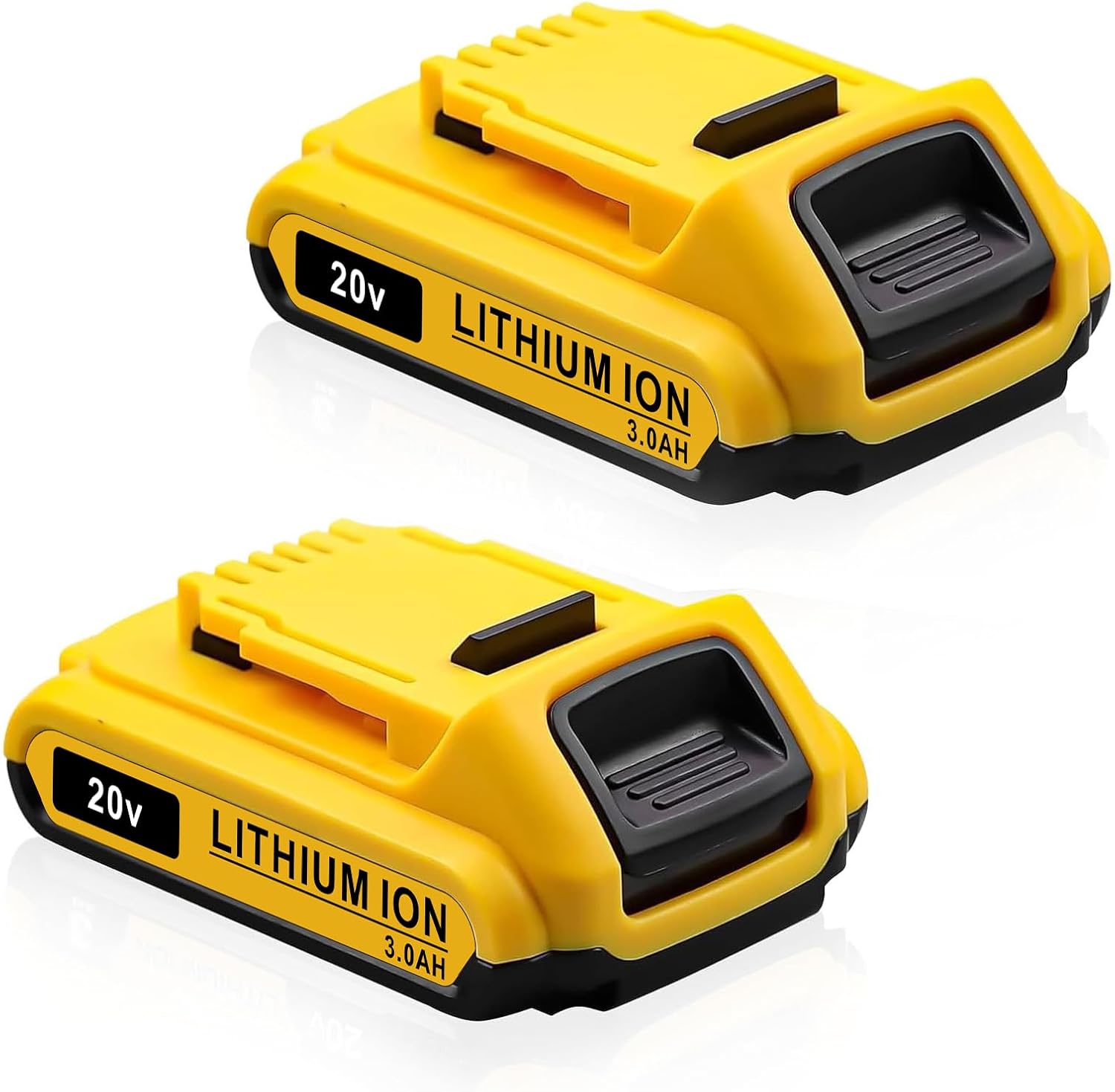 DCB203-2 3Ah 2Pack 20V Battery Replace for Dewalt 20V MAX Battery 20Volt Lithium-ion Battery DCB200 DCB201 DCB205 DCV580 DCB180 Compatible with Dewalt 20V Cordless Tools