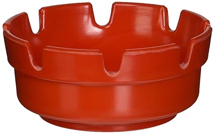 Winco MAS-4R Round Ashtray, 4-Inch, Red