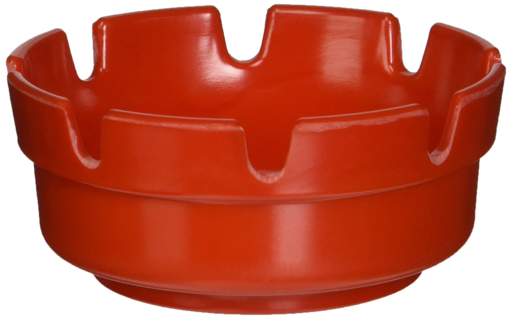 Winco 12 Piece Round Ashtray, 4-Inch, Red