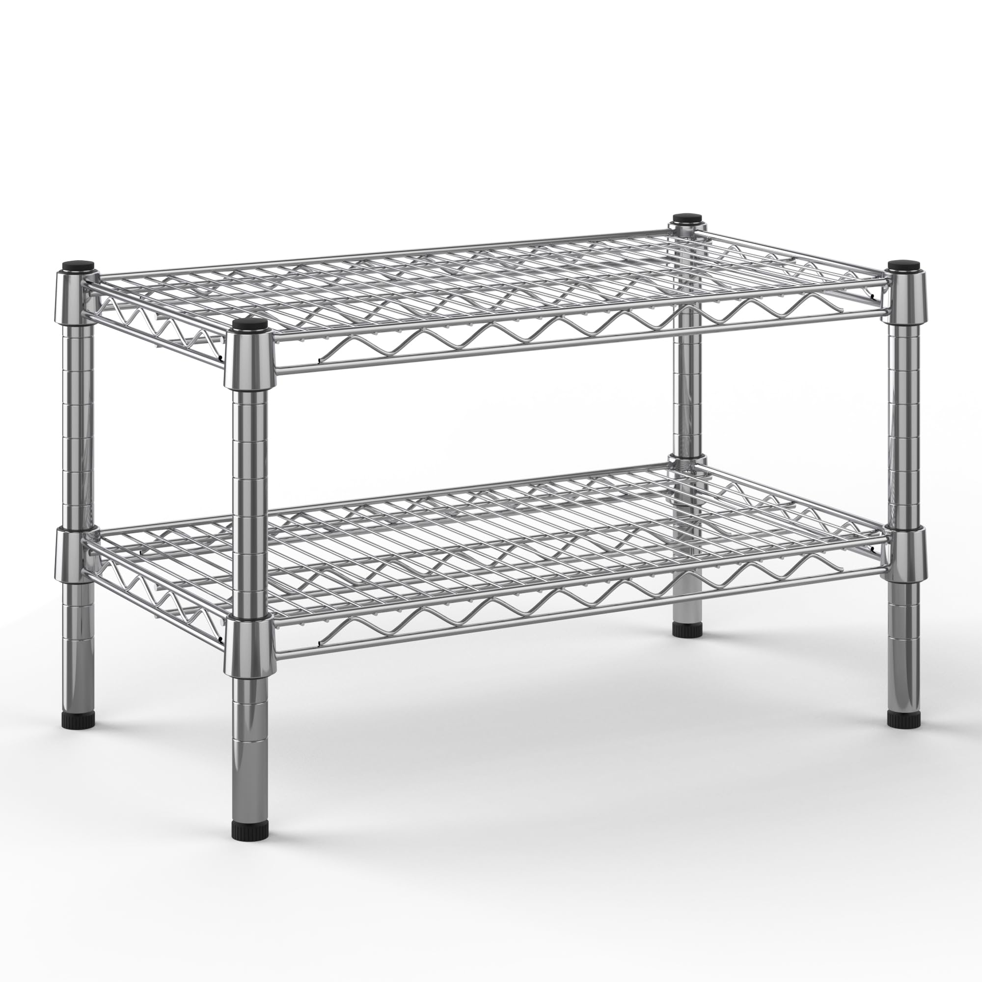 14" Deep x 24" Wide x 14" Height Wire Shelving Kit | 2-Tier | NSF Commercial Storage Rack Unit