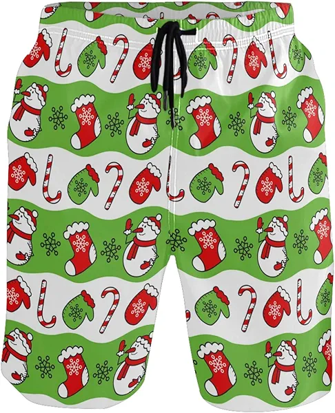 visesunny Stylish Mens Swim Trunks Quick Dry Beachwear Sports Running Swim Board Shorts Bathing Suits Mesh Lining