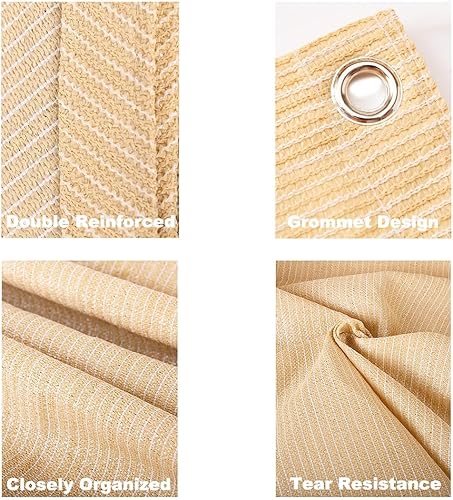 Miniatura 5 de 90% paño de sombra para plantas, 2 pies x 3.3 pies, paño de sombra para invernadero para proteger plantas, frutas, flores, cultivos, color azul