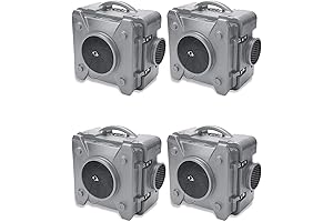 BlueDri 4 Pack AS-550 | HEPA Home Air Filter Air Scrubber