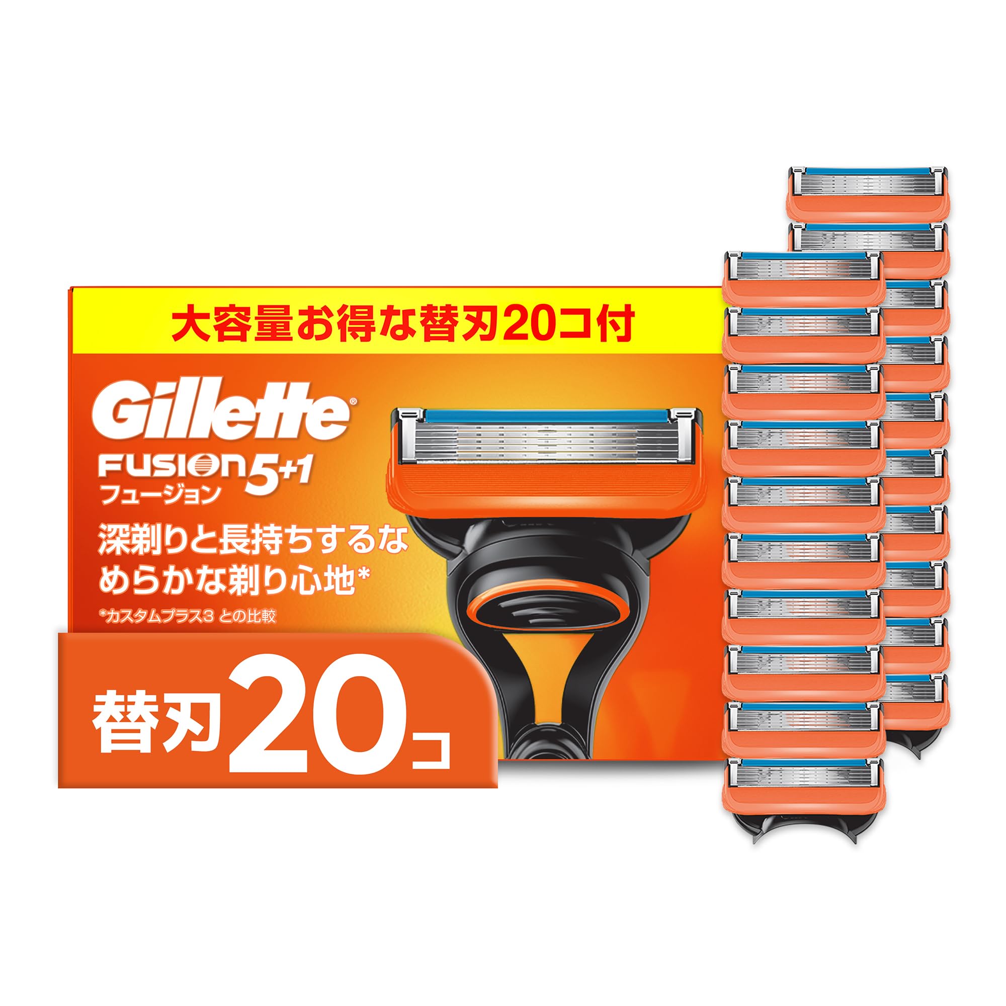 ジレット フュージョン28個セット Amazon.co.jp: Gillette 【正規品】 ジレット 髭剃り 替刃 20個