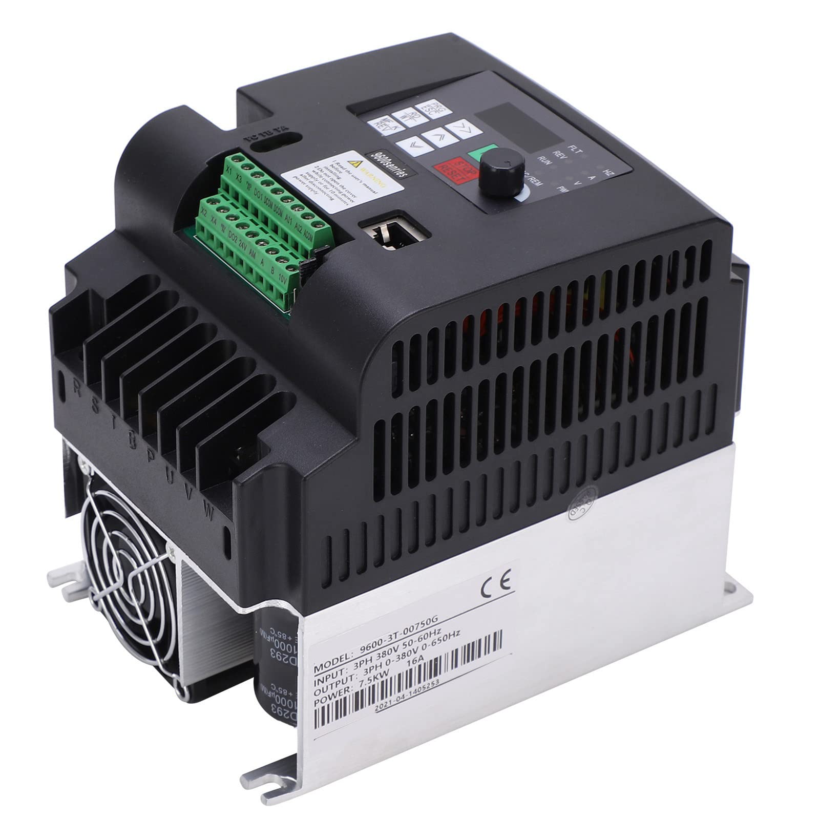 Buy Variable Frequency Drive, Vector Inverter Built in PID 3PH 380V 50 ...