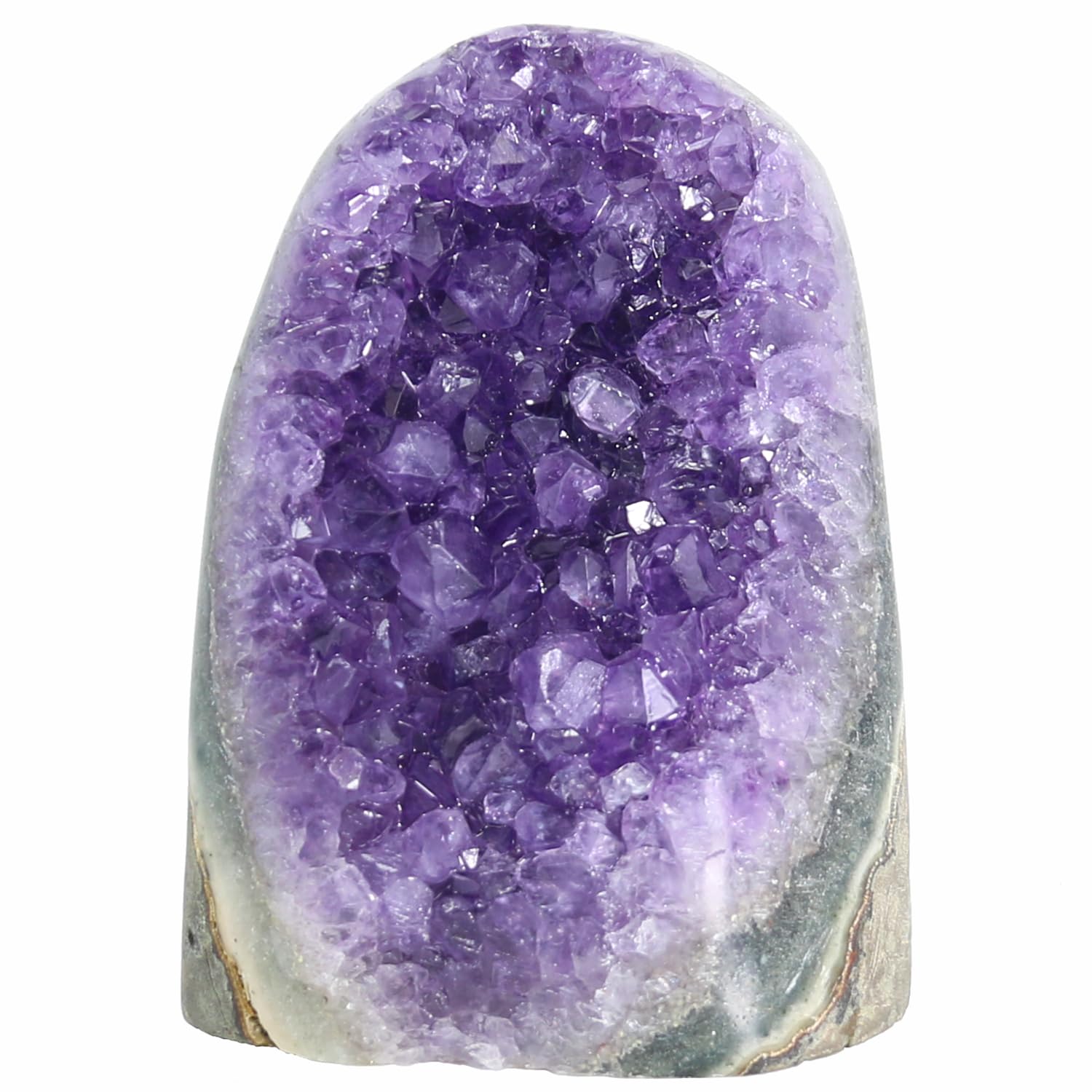 Nvzi Amethyst Crystal Rock, Real Amethyst Stone, Amathesis Crystal Cluster Geode, Purple Crystals and Healing Stones