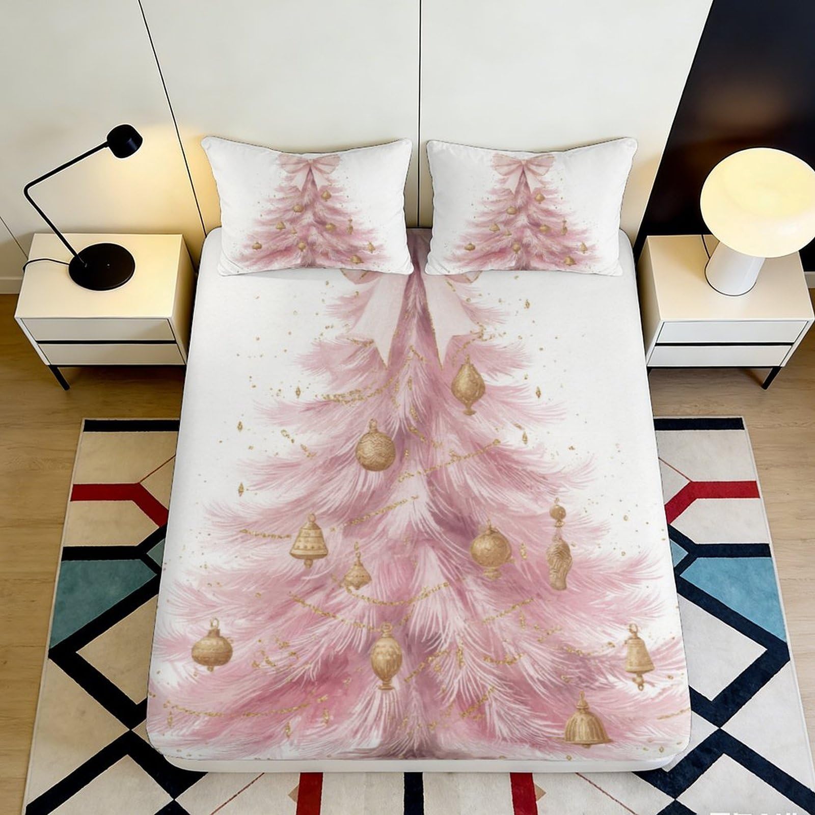 3D Printed Fitted Sheet Microfiber Galaxy Starry Sky Bed Cover for Bedroom, Dorm Room, and Guest Room Protection and Decoration 90x200x25cm
