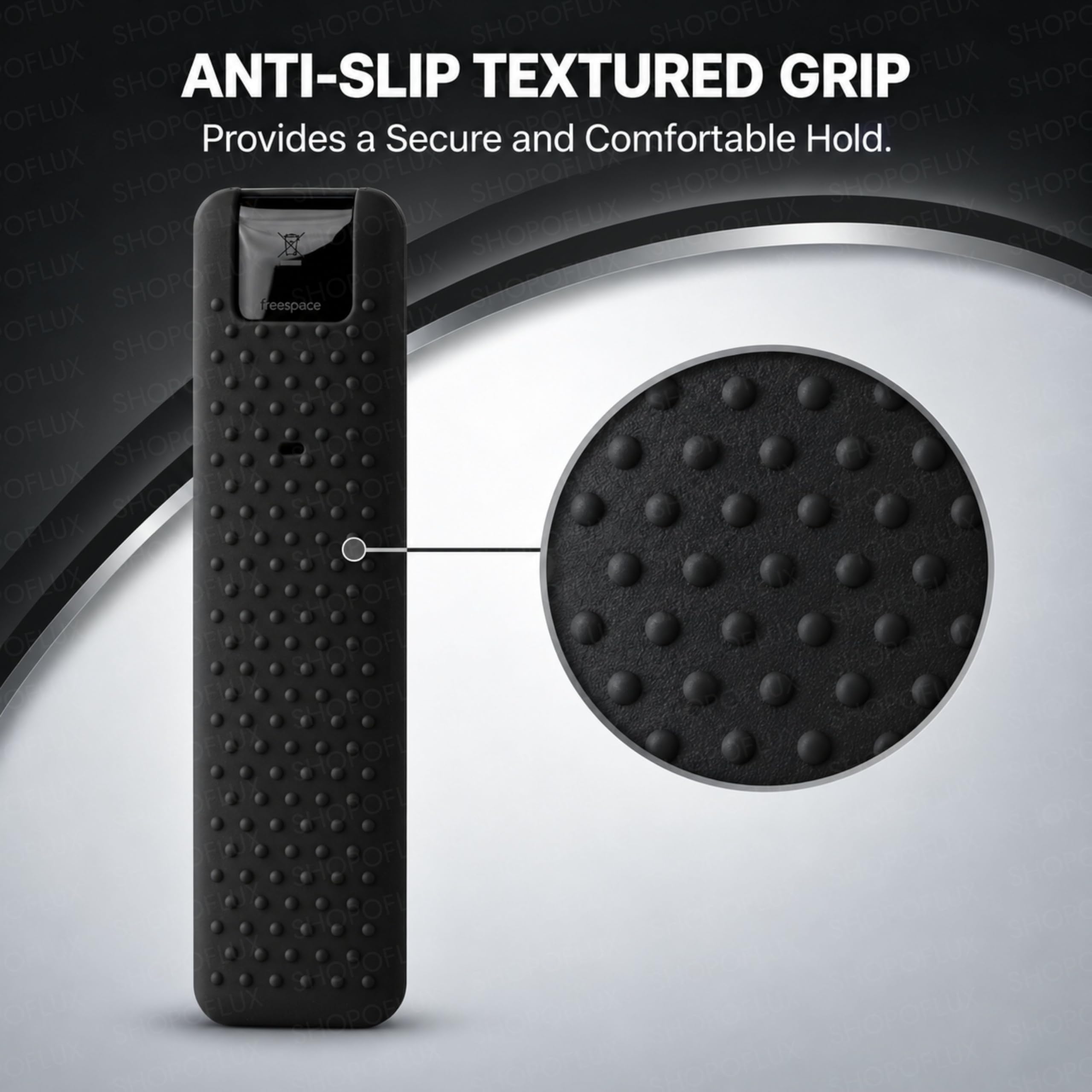 Shopoflux Silicone Tv Remote Cover Compatible with LG Smart TV Remote Full Wrap Protective Case with Lanyard [Remote NOT Included] (Black) — Amazon image 5