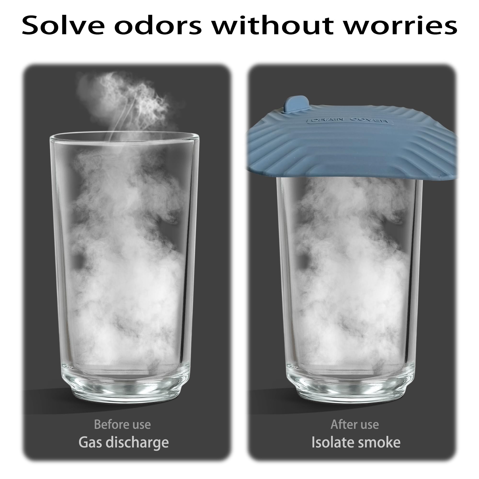 Blue Shower Drain Cover - Clog Prevention -5