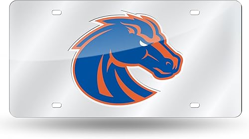 Miniatura 1066 de Rico Industries Placa de matrícula de metal con incrustaciones láser de Florida Gators de la NCAA plateado,Alternativo,Negro -,Negro/Plata,Azul,azul