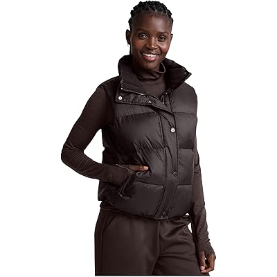 Утепленный жилет Beyond Yoga Big Cozy Puffer Vest, темно-шоколадный 