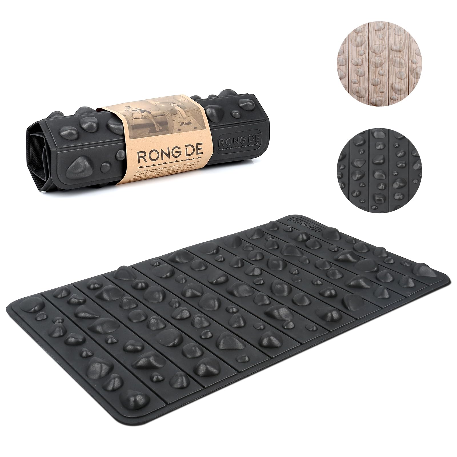 Smatrang High Elasticity Acupressure Mat, Foldable Particle Massager, Pressure Point Pad for Foot Pain Relief and Fasciitis