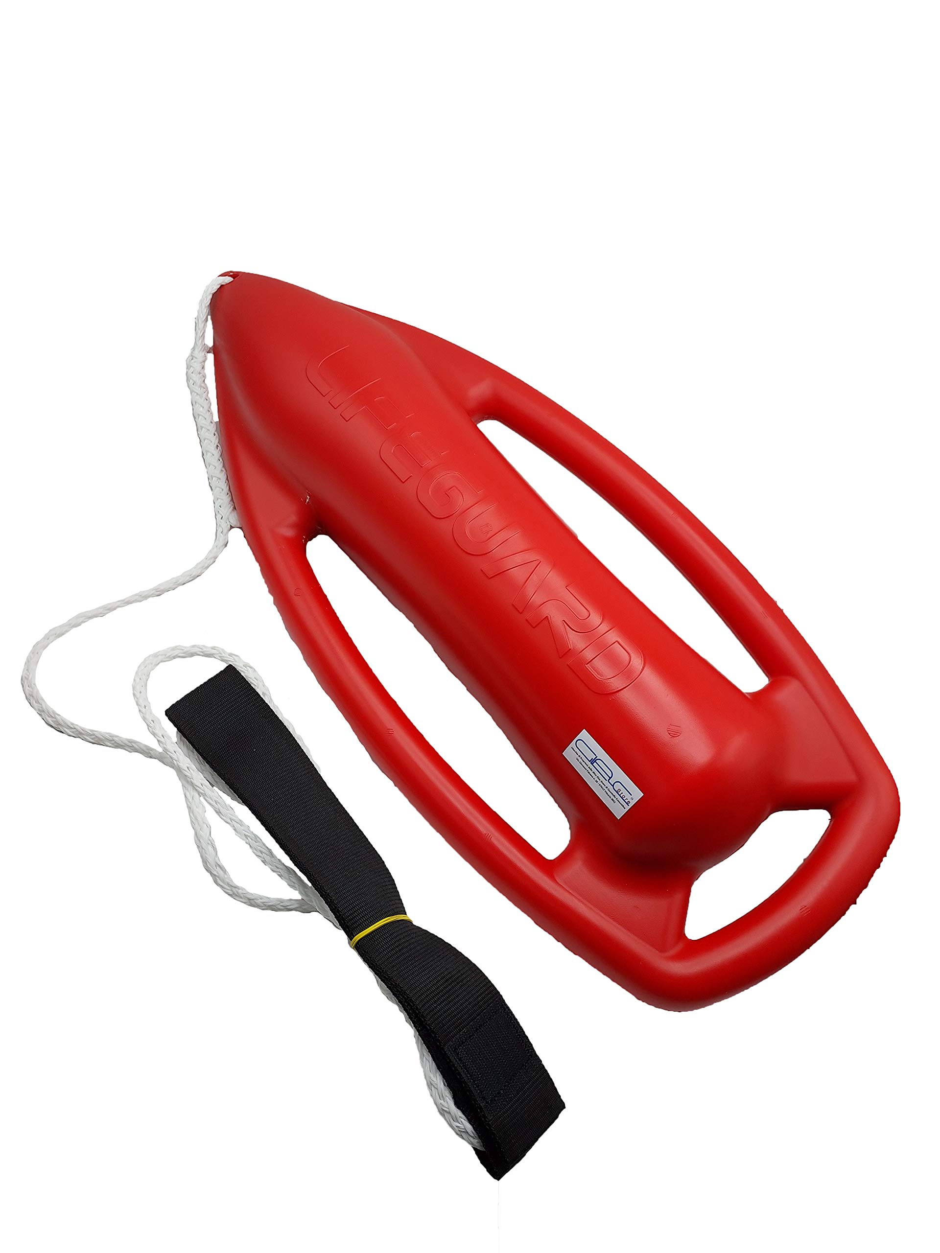 Professioneller Schwimmring Rettungsring für Badewanne Boa zum Retten, Typ Baywatch Rettungsschwimmer Lifeguard Polyurethan-Schaum und Körperband