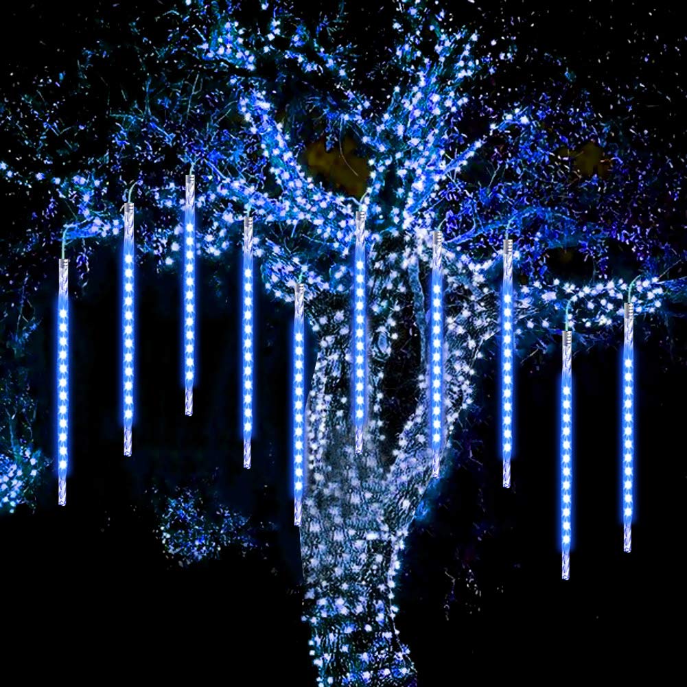 Les météores, WASAGA LED lumières de pluie 20 tubes 960 LED(paquet 2) 50cm glaçons de Noël lumières de neige lumières de neige p