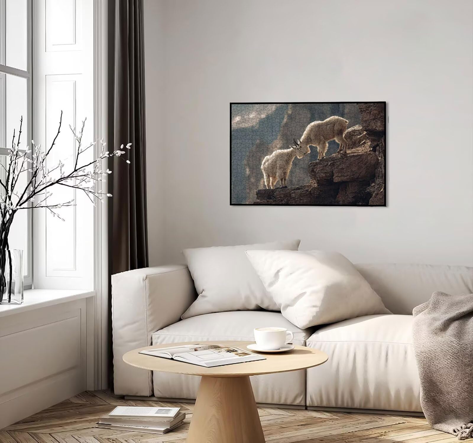 Puzzle 6000 Pezzi, Capra Bianca 3D Puzzle per Adulti Impegnativo, Educa Puzzles Artistico, Divertente E Stimolante Puzzles Decorativo per La Famiglia, Come Regalo e Decorazione Pareti R6KH-775
