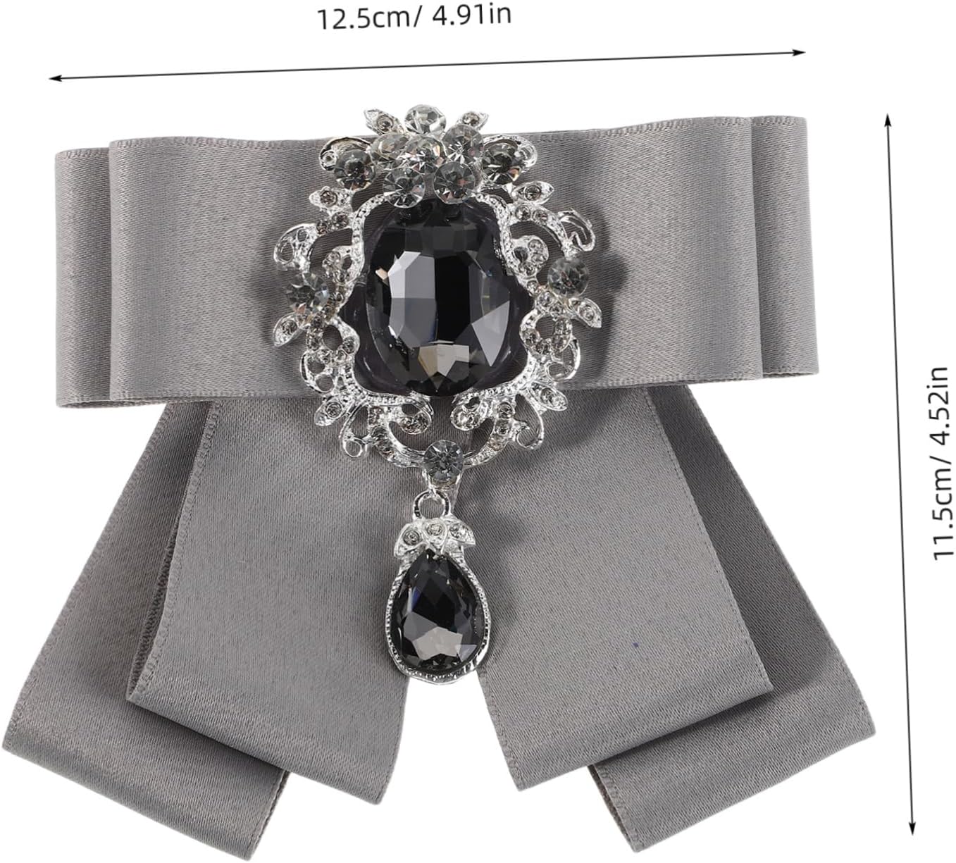 Men's Collar Brooch Vintage Accessories Clip on Bow Tie Women Brooches Lapel Tie Corsage Pre-tied Bow
