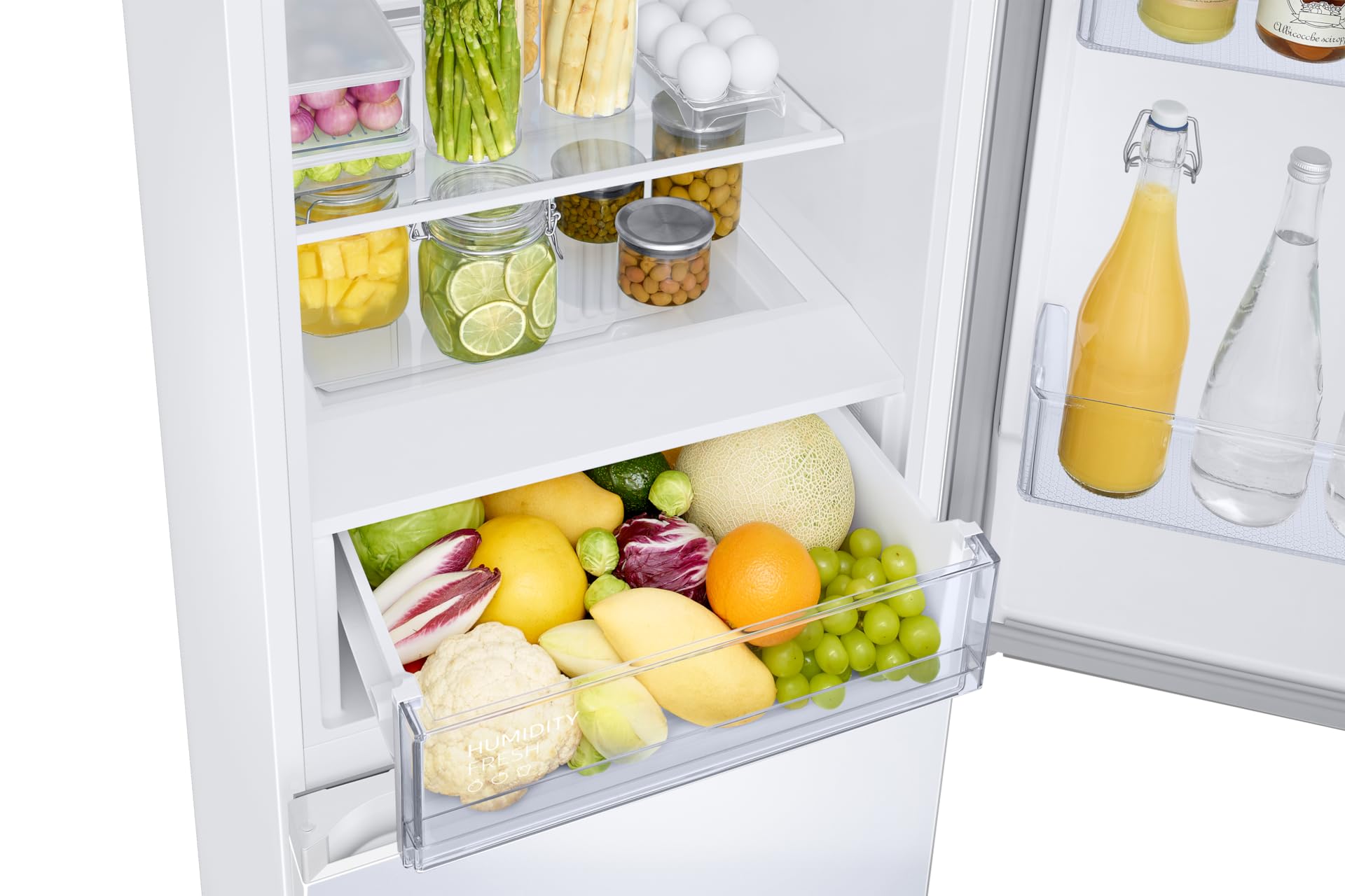 Samsung Kühlschrank mit Gefrierfach, 185 cm, SpaceMax, AI Energy Mode, EEK: C | Gleichmäßige Kühlung, Sparen Sie bis zu 10% Energie durch künstliche Intelligenz, Power Cool, Power Freeze
